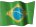 Small animated Brazillian flag graphic for a white background